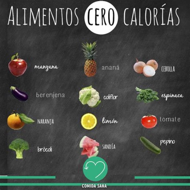60 alimentos saludables con pocas calorías