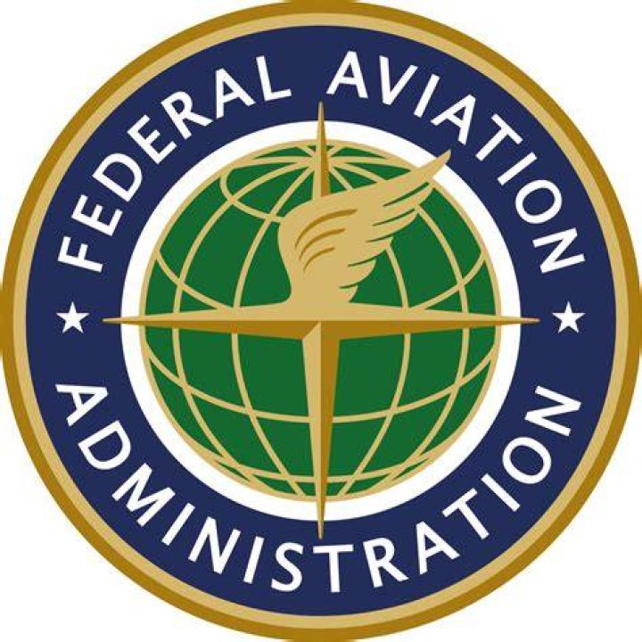 A logo of the FAA