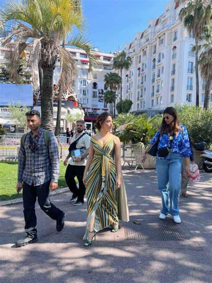 Cannes 2022: Tamannaah Bhatia stuns in a multicoloured gown on day two