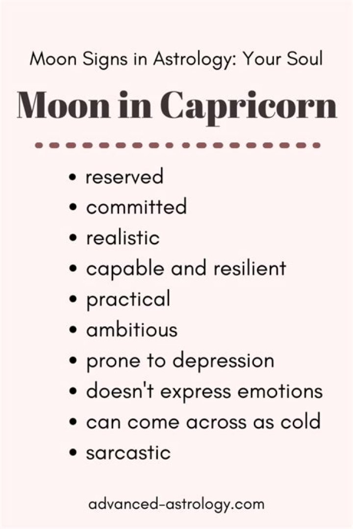 Capricorn Moon Signs: How They Affect Your Astro Traits