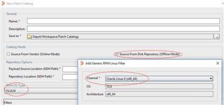 Creating a patch catalog for Oracle Enterprise Linux - Documentation for TrueSight Server Automation 21.3