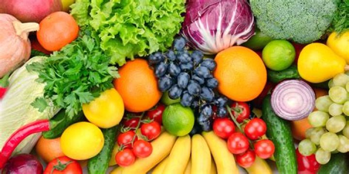 Fresh fruits and veggies on display at La Boqueria