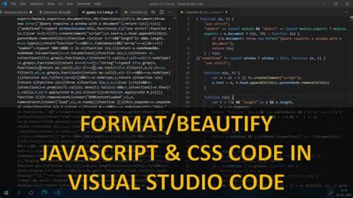 How Do I Format Or Beautify Code In Visual Studio Code?