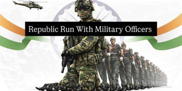 Military officers running