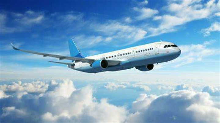 plane flying over the skies