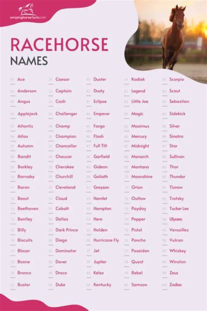 Racehorse Names