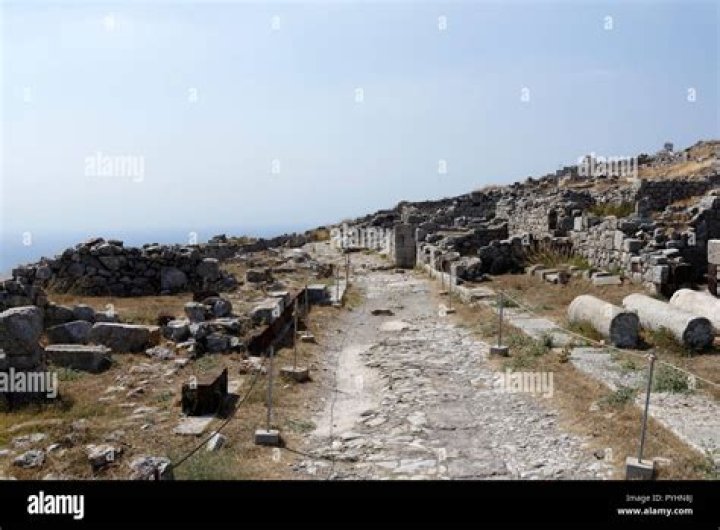 street view in thera greece