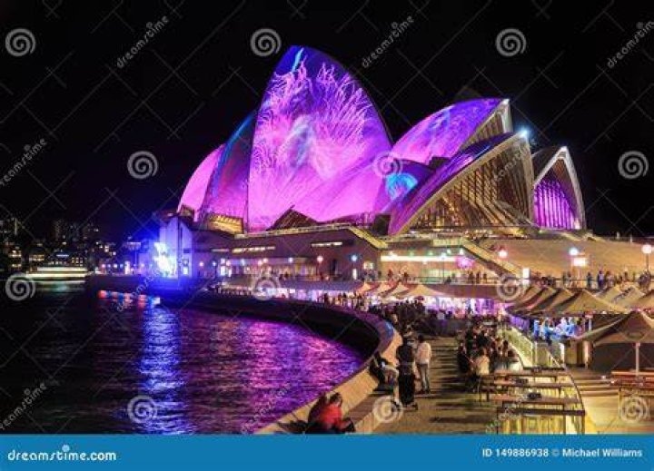 Sydney, Australia lit up at night